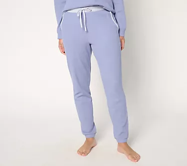 AnyBody Regular Cozy Knit Waffle Ankle Joggers
