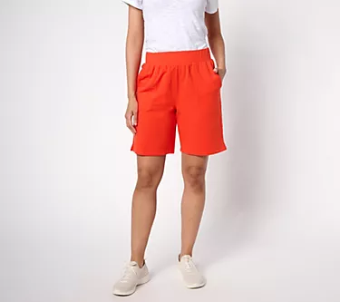 Sport Savvy French Terry 8" Pull-On Short