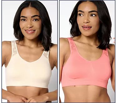 Anybody Intimates Seamless Lounge Bra with Lycra 2 Pack