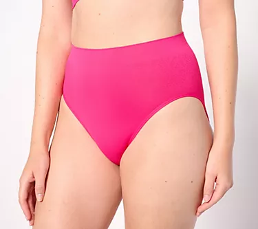 Breezies Seamless Lace Comfort Set of 3 Hi-Cut Panties