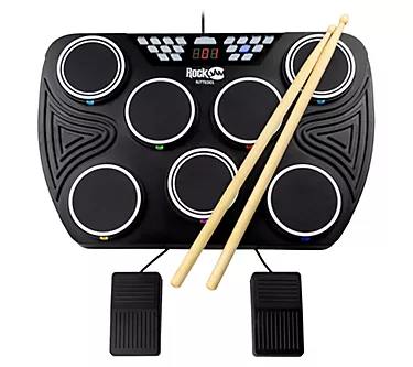RockJam Tabletop 7 Pad Electronic Bluetooth Drum Kit