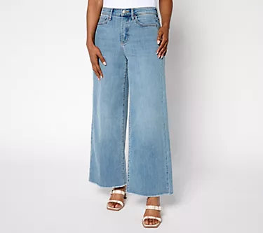 NYDJ High Rise Brodi Wide Leg Ankle Jean with Cool Embrace