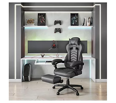 Techni Mobili Executive Reclining Gaming Chair W/Footrest