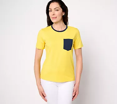 by Stacy London Color Blocked Jersey T-Shirt