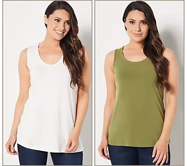 Susan Graver Modern Essentials Set of 2 Liquid Knit Tanks 1 56060-susan-graver-modern-essentials-set-of-2-liquid-knit-tanks-1.webp