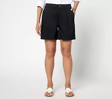 BEAUTIFUL by Lawrence Zarian Regular Stretch Sateen Bermuda Short