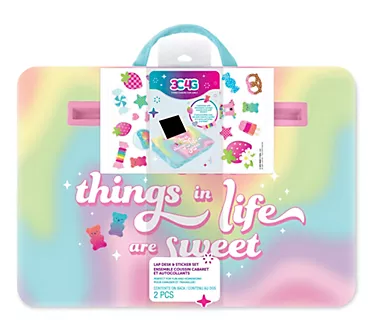 3C4G Life Is Sweet Lap Desk & Sticker Set