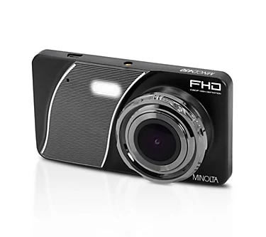 Minolta MNCD450 Large Screen 1080P Dash Cam & 16GB SD Card