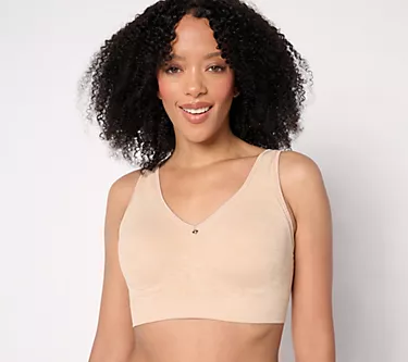 Breezies Seamless Floral Jacquard Wirefree T-Shirt Bra