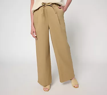 Carla Rockmore Collection Regular Stretch Twill Straight Leg Safari Pant