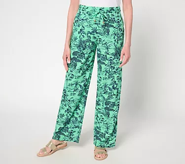 Belle Beach by Kim Gravel Regular Cabana Knit Summer Toile Pant