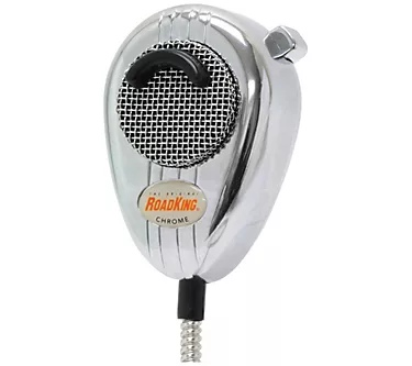 RoadKing 4-Pin Noise-Cancelling CB Chrome Mic