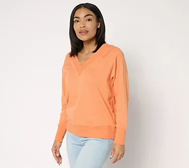 Studio Park x Amy Stran French Terry V-Neck Pullover 1 60348-studio-park-x-amy-stran-french-terry-v-neck-pullover-1.webp