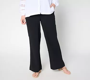 Belle by Kim Gravel Regular Summer Sunset Cotton Gauze Smocked Pant