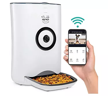Arf Pets Smart Automatic Pet Feeder with Wi-Fi & Video Camera