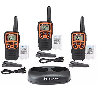 Midland XTalker T51X3VP3 Walkie Talkie, Set ofThree