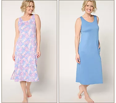 MUK LUKS Cloud Knit Set of 2 Midi Dresses