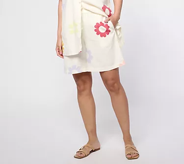 Peace Love World Boheme Pull-On Linen Shorts