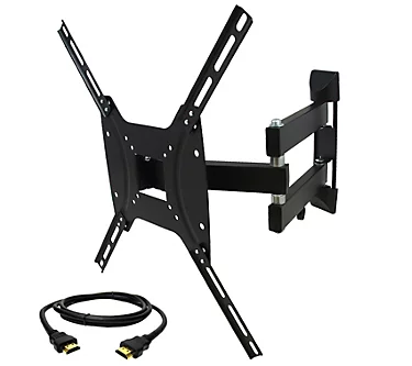 MegaMounts Full-Motion TV Wall Mount 26" to 55"w/ HDMI Cable