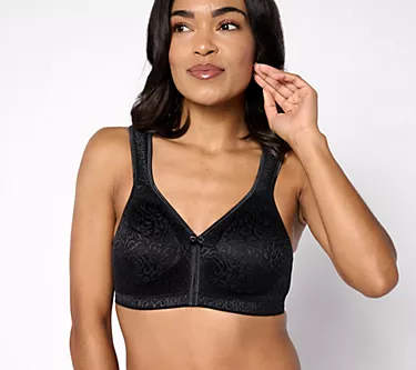 "As Is" Breezies Wild Rose Seamless Wirefree Bra -Core