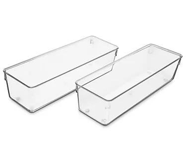 Sorbus Clear Drawer Organizer 2 Pack