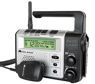 Midland XT511 GMRS Base Camp Emergency CrankRadio