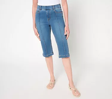 Isaac Mizrahi Live! Tall True Denim Indigo Pedal Pusher