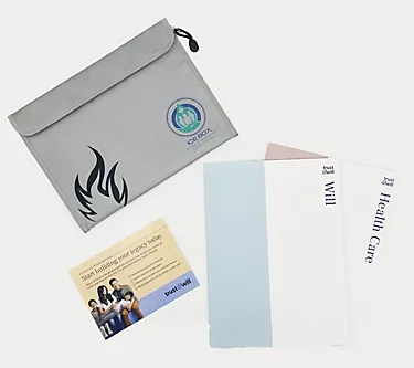 Trust & Will Will-Based Estate Plan for Couples w/ ICEBox Pouch