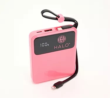 HALO 5,000mAh Power Bank w/ Built-In Cables