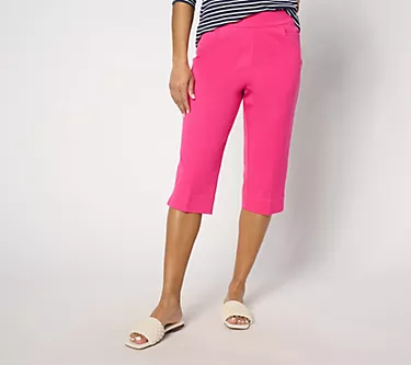 Isaac Mizrahi Live! Petite 24/7 Stretch Pedal Pusher w/ Pockets