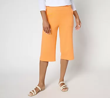 Isaac Mizrahi Live! Petite Essentials Pima Flex Skimmer Pants