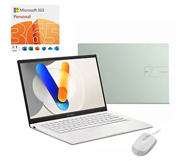 ASUS Vivobook 14" FHD Laptop Intel Core 5 512GB SSD with ADP & MS365