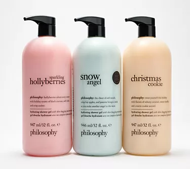 philosophy 32oz enchanted holiday shower gel trio