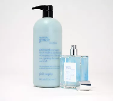 philosophy supersize summer grace 32oz shower gel & 4oz edt