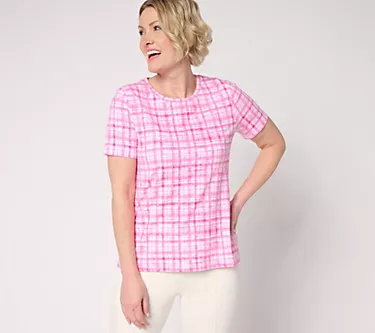 Isaac Mizrahi Live! A-la-Modal Printed Short Sleeve Tee