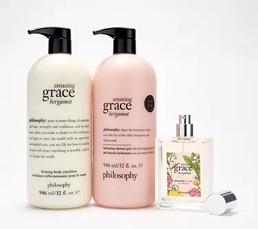 philosophy supersize 3pc amazing grace bergamot layering set