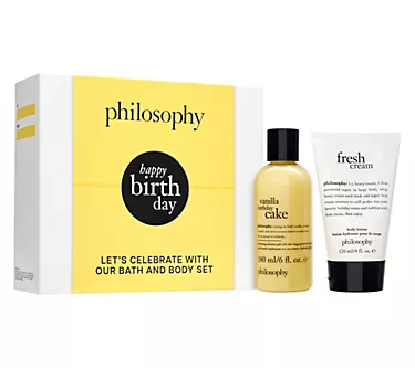 philosophy 2-piece happy birthday set