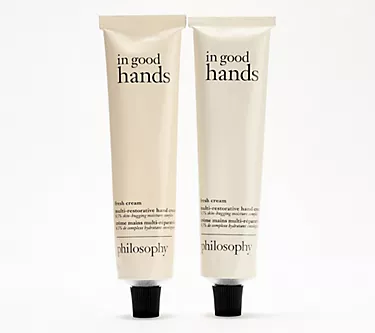 philosophy in good hands restorative hand cream 2.5oz duo