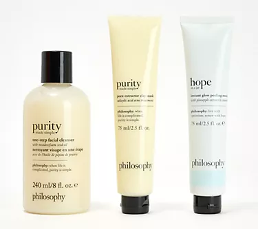 philosophy purity & hope instant results cleanse & mask 3pc collection