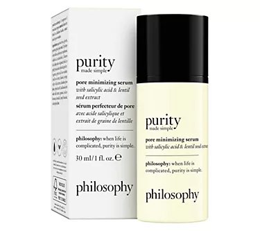 philosophy 1 oz. purity made simple pore minimizing serum