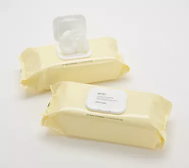 philosophy purity facial cleansing cloths 100 count duo