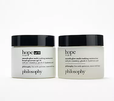 philosophy hope in a jar & hope spf30 daily facial moisturizers