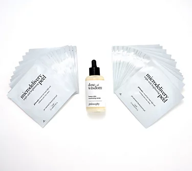 philosophy microdelivery 24ct peel pads & dose of wisdom set