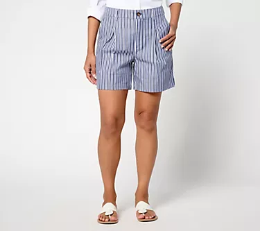 BEAUTIFUL by Lawrence Zarian Petite Stretch Sateen Bermuda Short