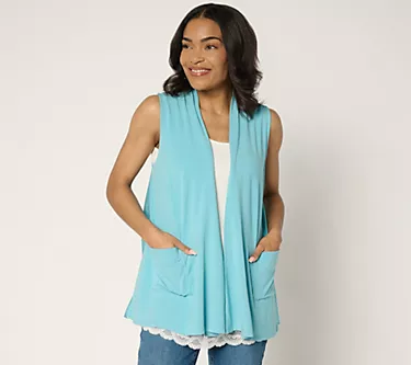 LOGO by Lori Goldstein Rayon 230 and Satin Vest