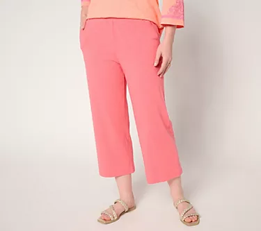 Belle by Kim Gravel Regular Cape Cod Slub Knit Cropped Pant