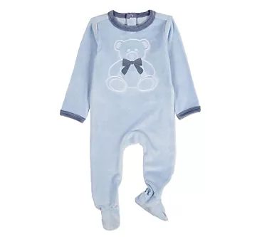 MiniMoi Baby & Toddler Teddy Snuggles EmbossedCotton Rich Ve