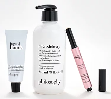philosophy smooth & hydrated face lips & hands 3pc set