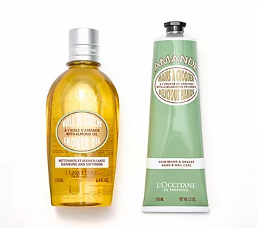 L'Occitane Moisturizing Almond Set w/ Shower Oil & Hand Cream