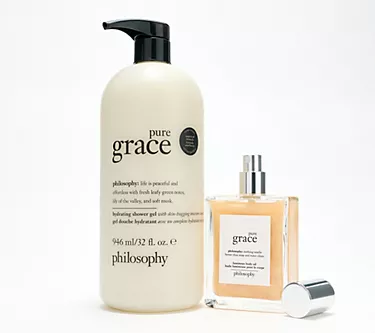 philosophy 32oz grace shower gel & 4oz luminous body oil